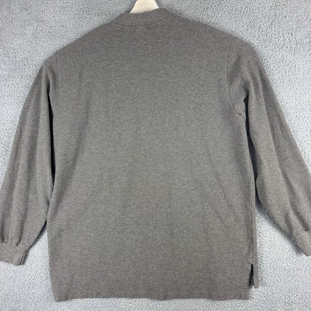 Polo Ralph Lauren Polo Shirt‎ Mens 2XL Gray Long Sleeve Embroidered Pony Cotton
